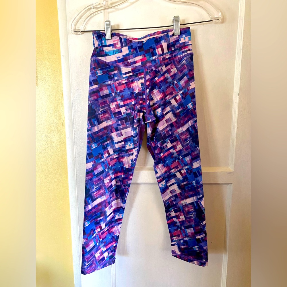 Prana Women Roxanne Multicolor Capri Cropped Yoga Leggings size XS